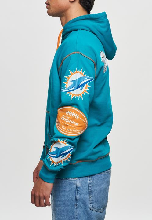 Produktbild Recovered Re:covered Fleece Hoody - INK DYE Miami Dolphins - XL (XL)