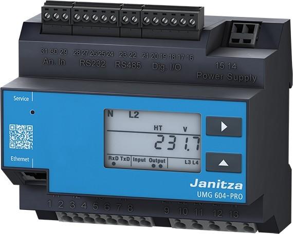 Image du produit Janitza UMG 604-PRO Analyseur de qualité de la tension 24 V Analyseur de qualité de la tension UMG 604-PRO