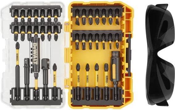 Produktbild DeWalt Schraubendreher-Set 38-teilig + Schutzbrille (PH2, PH3, PZ1, PZ2, PZ3, T10, T15, T20, T25, T30)