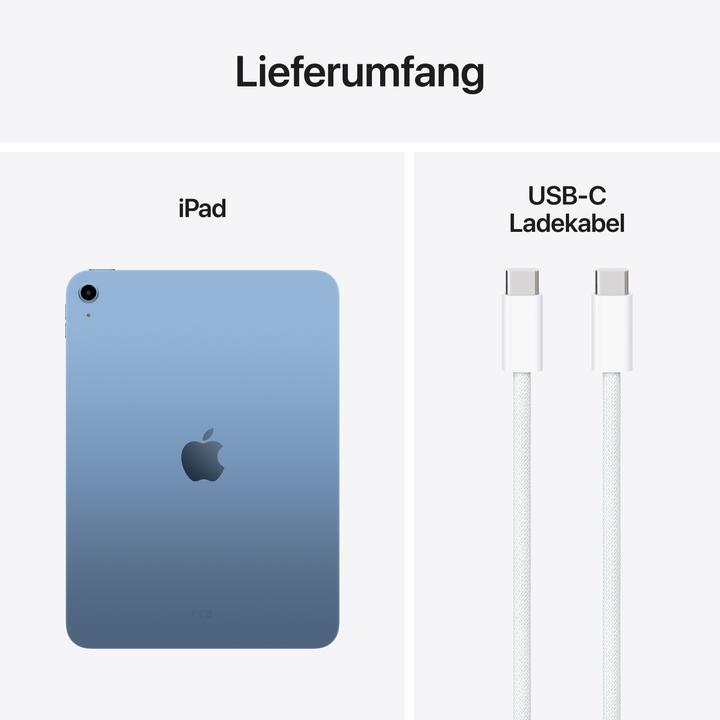 Produktbild Apple iPad 2025 (11. Gen) (nur WLAN, 11", 256 GB, Blue)