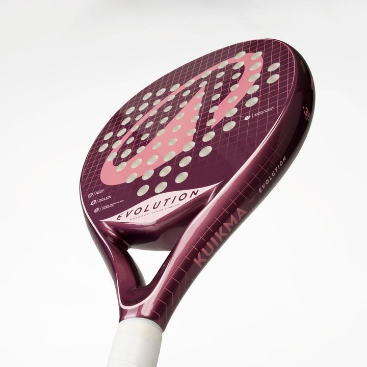 Actual product image Kuikma Padelschläger Kinder 9 bis 12 Jahre - PR Evolution Violett/Rosa