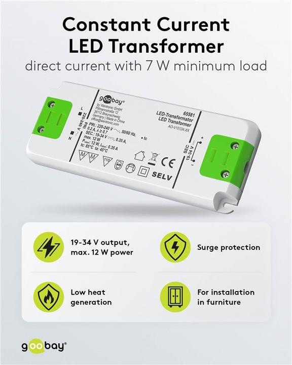 Produktbild Goobay LED-Konstantstrom-Trafo