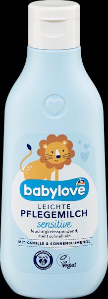Produktbild dm babylove Pflegemilch leicht, sensitive