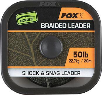Fox Rage 3er-set geflochtene vorfächer naturals leader (18.10 kg)