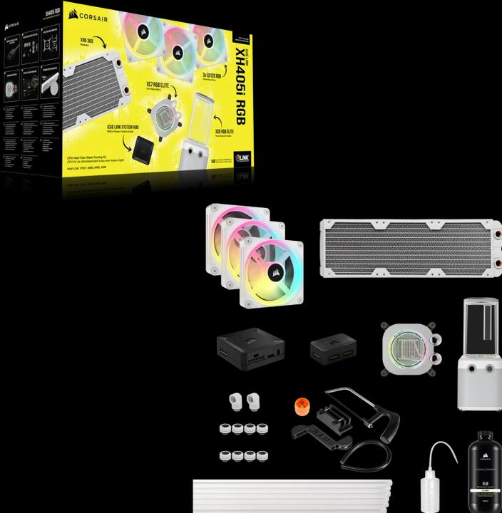 Actual product image Corsair CPC Hydro X iCUE XH405i RGB Kit white
