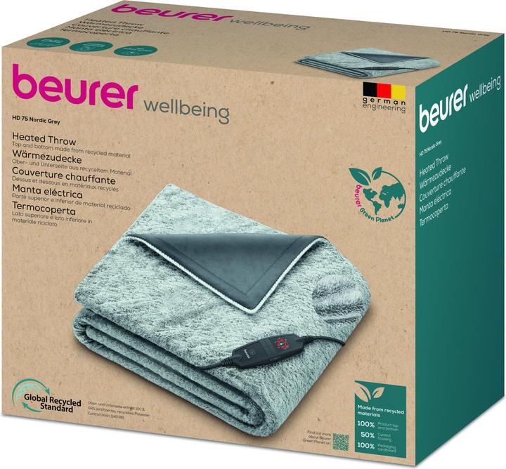 Image du produit Beurer HD 75 Nordic Grey Green Planet (180 x 130 cm)
