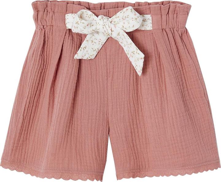 Actual product image Vertbaudet Mädchen Paperbag-Shorts aus Baumwoll-Musselin (92)
