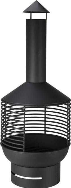 Produktbild Ambiance Technology Gartenkamin - Metall - schwarz - ca. 41 x 41x 105 cm