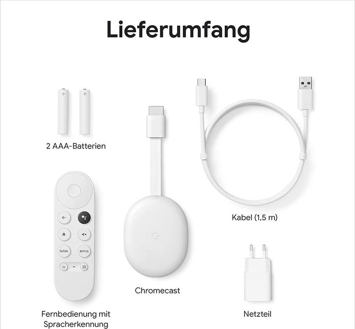 Produktbild Google Chromecast mit TV HD (Android Go)