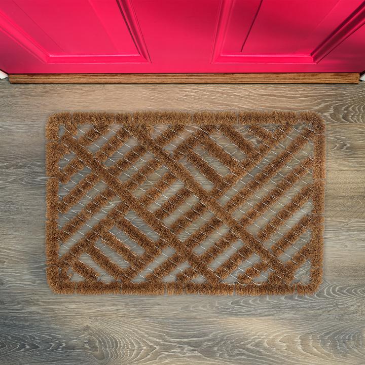 Image du produit Relaxdays Tapis en treillis métallique (60 x 40 x 3 cm)