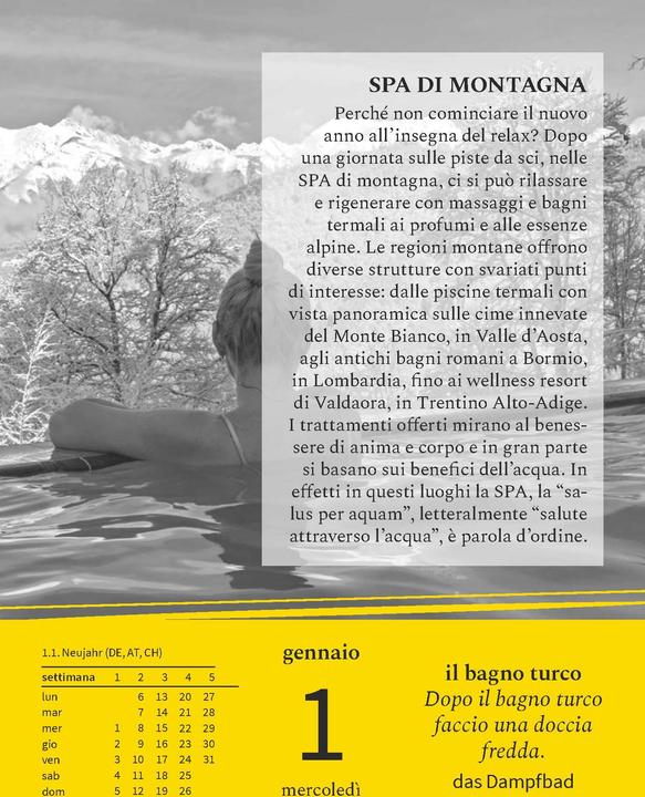 Actual product image Langenscheidt Italian language calendar 2025 (German, Italian)