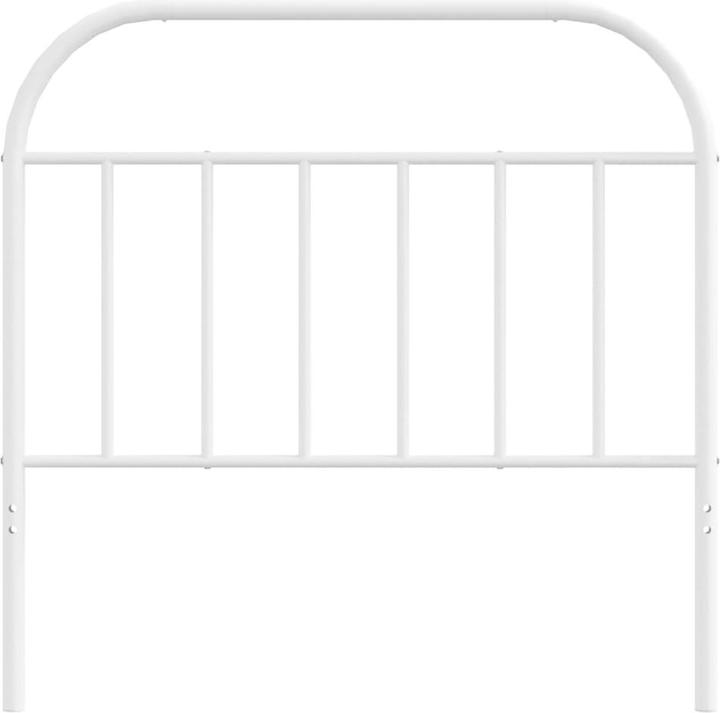 Immagine prodotto VidaXL Kopfteil Metall Weiss 100 cm, Farbe: Weiss (105 x 3 x 100 cm)