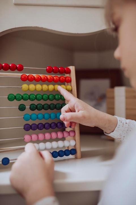 Immagine prodotto Activity Board Telaio ditmetico in faggio per alunni della scuola primaria / 100 tavole ditmetiche in legno /