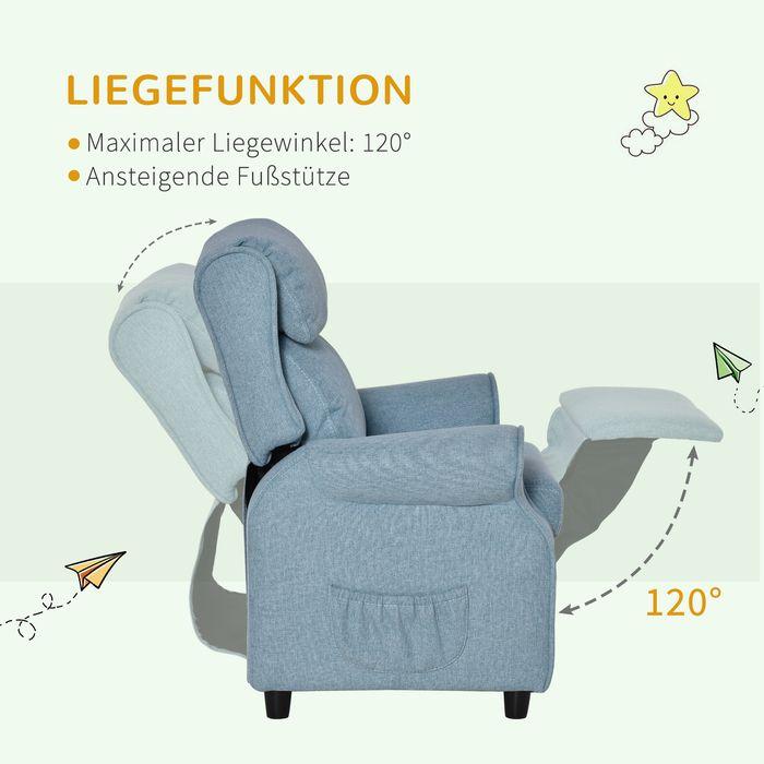 Image du produit Swisshandel24 Canapé pour enfants Canapé pour enfants Chaise Canapé inclinable avec repose-pieds pour 3-5 ans (Fauteuil pour enfants)