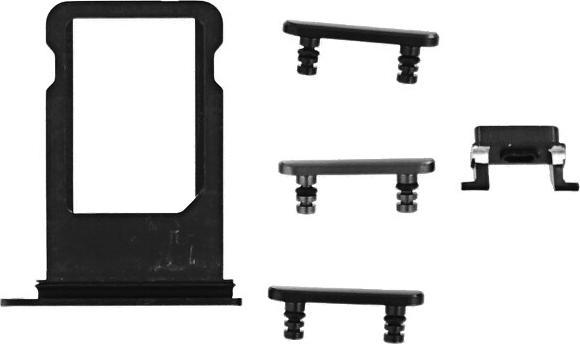 Actual product image OEM Replacement iPhone 7 Plus Back Cover Mat Black (iPhone 7 Plus)