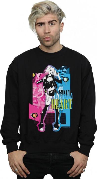 Image du produit Mens Harley Quinn Rebel Heart Cotton Sweatshirt (4XL)