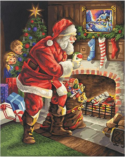 Produktbild Schipper MNZ Weihnachtsmann am Kamin