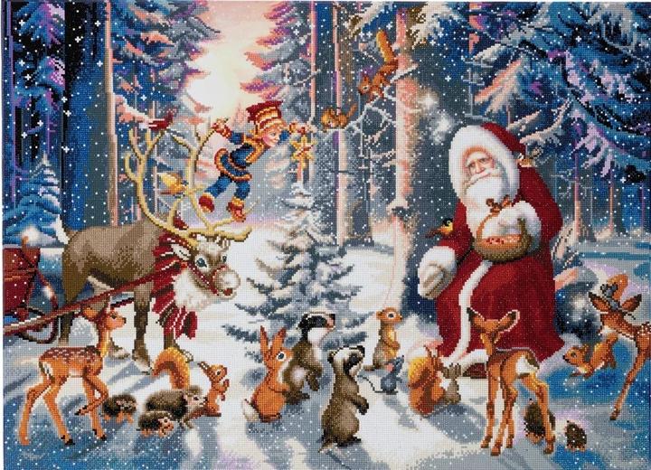 Produktbild Craft Buddy Weihnachten im Wald, 90x65cm Crystal Art Kit