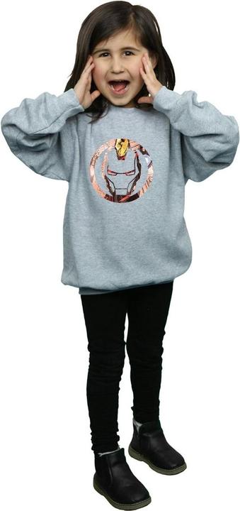 Produktbild Iron Man Montage Symbol Sweatshirt Mädchen (152, 158)