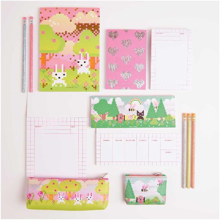 Image du produit Rico Design Bloc-notes 10x15 cm, Pixel, coeur.300820 (Non contraignant)