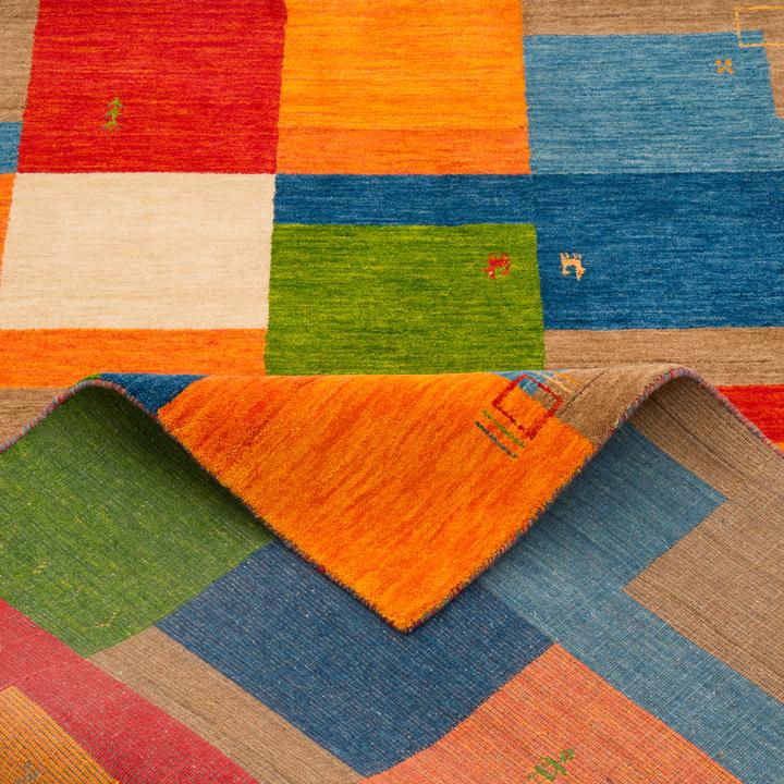 Produktbild Pergamon Natur Wolle Teppich Gabbeh Esta Läufer (70 x 300 cm)