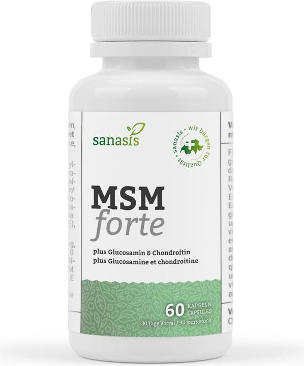 Produktbild Sanasis MSM Glucosamin & Chondroitin Kapsel (60 Stück, Kapseln, 84 g)
