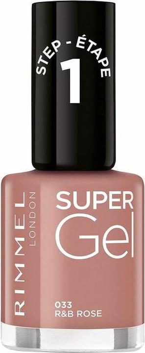 Produktbild Rimmel London RIMMEL Super Gel Nagellack Nr. 033 R&B Rose 12ml (B rose, R&amp, Gel-Effekt Nagellack)