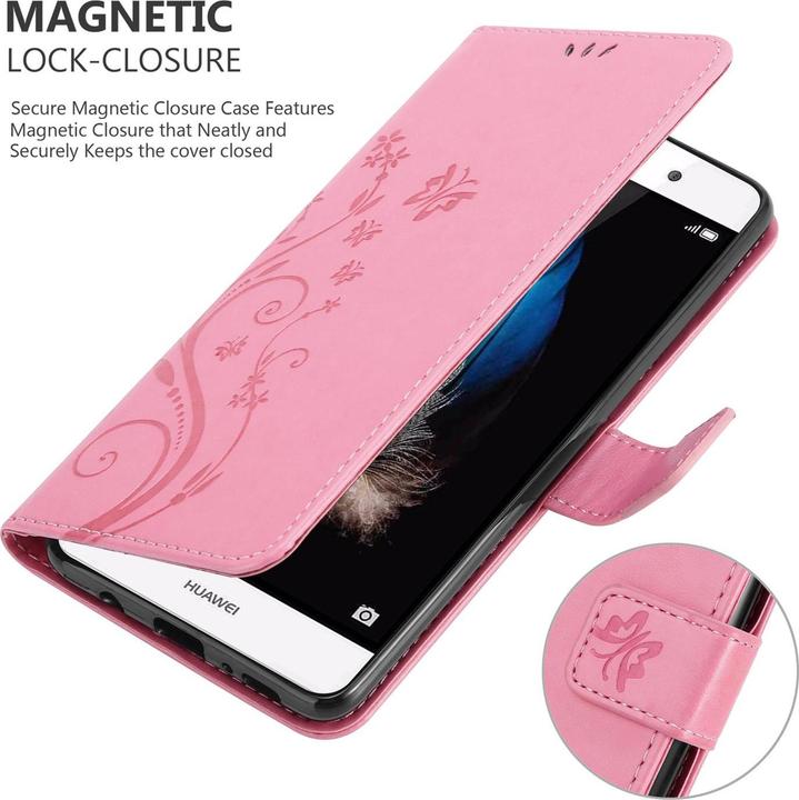 Productafbeelding Cadorabo Bloemen Boekomslag (Huawei P8 Lite)