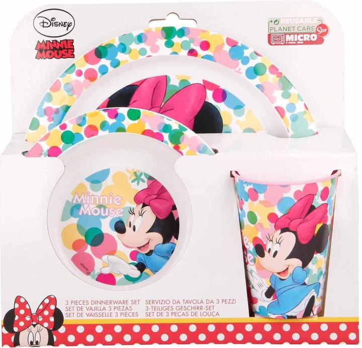 Produktbild Stor Minnie Mouse "FEEL GOOD" - Geschirr-Set 3-teilig