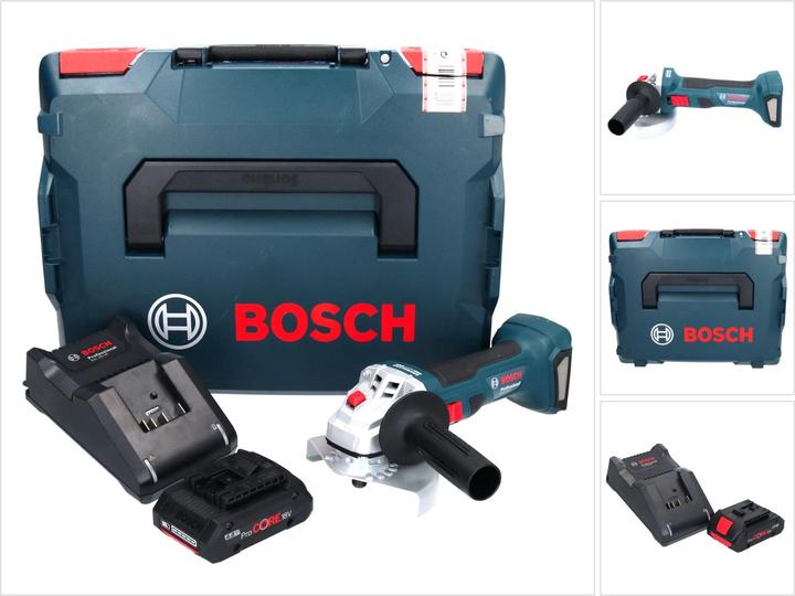 Produktbild Bosch Professional Bosch GWS 18V-7 Professional Akku Winkelschleifer 18 V 125 mm 22,23 mm Brushless + 1x ProCORE Akku 4 (125 mm)