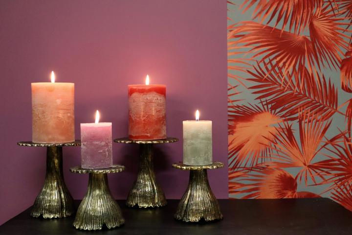 Actual product image Dekocandle Cylinder candle old red Ø 8.6 x 20 cm (1 piece) (1 pcs.)