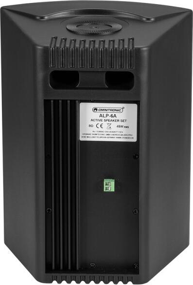 Actual product image Omnitronic ALP-6A Active Loudspeaker Set black (Subwoofer active, 1x 45 W)