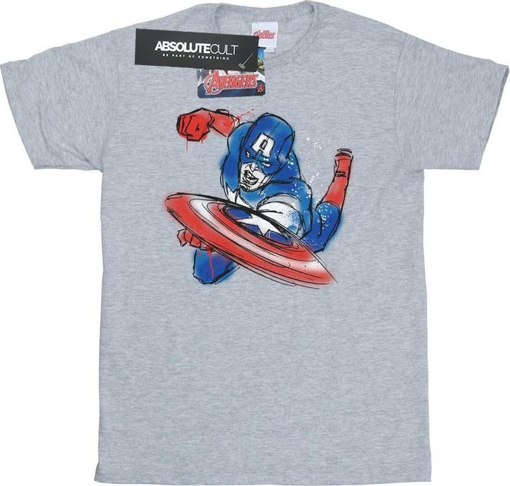Avengers Captain America Spray TShirt Jungen
