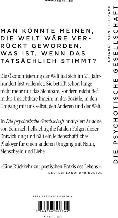 Immagine prodotto Die psychotische Gesellschaft (Tedesco, Arianna von Schirach, 2022)