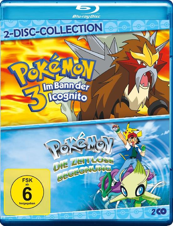 Actual product image Pokemon 3 / Pokemon 4 - Double pack (Blu-ray, 2000, English, German)