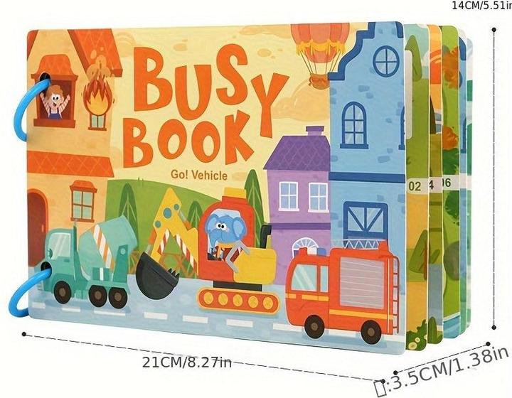 Activity Board 1 Stück Stummes Lernspielzeug für Kinder im Alter von 3 bis 5 Jahren - lustiges Lernbuch mit