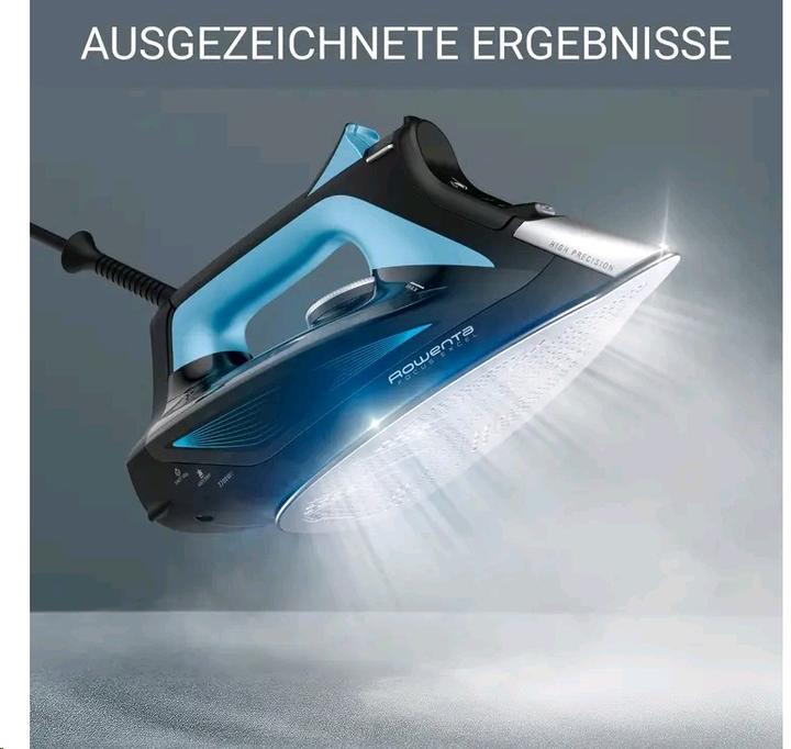 Produktbild Rowenta DW5310 Dampfbügeleisen Microsteam 400 HD Laser 2700 W Schwarz, Blau (2700 W, 180 g/min)