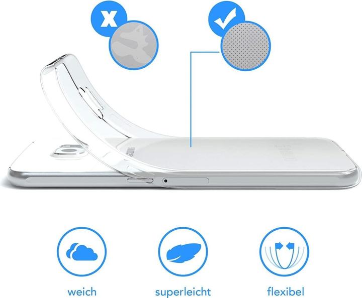 Actual product image Screenguard Samsung Galaxy S6 Flexible TPU Clear Case (Samsung Galaxy S6)