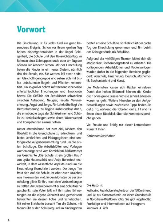Immagine prodotto Grundschule Anfangsunterricht. Unterrichtsmaterial zum Kamishibai-Bildkartenset: Die Schule ist (Tedesco, Katharina Ruckhaber, 2023)