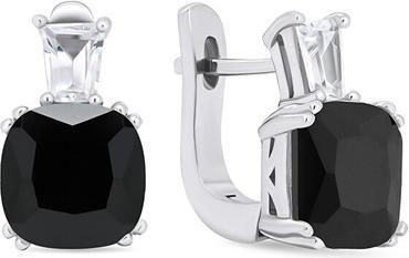 Actual product image Brilio Silver - Timeless silver earrings with zircons EA633WBC