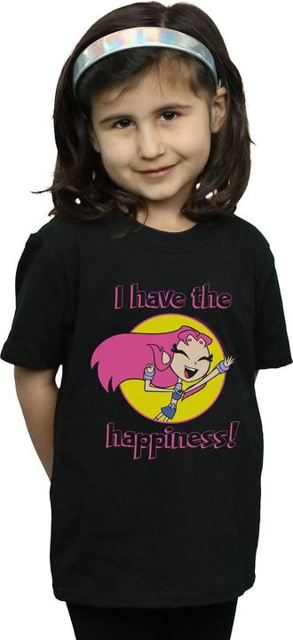 Actual product image Girls Teen Titans Go I Have The Happiness Cotton T-Shirt (140, 146)