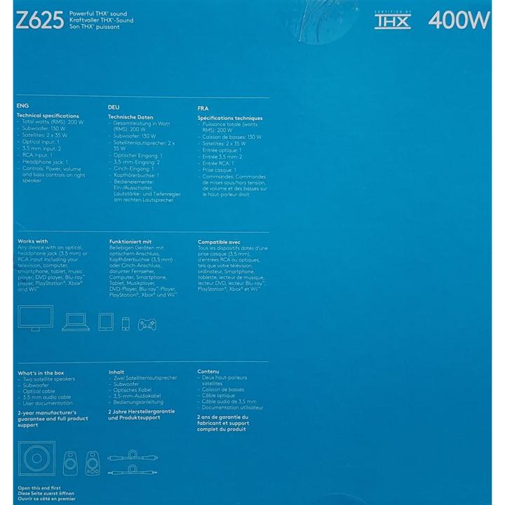 Actual product image Logitech Z625
