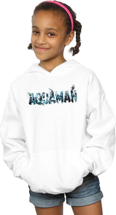 Image du produit - Sweat à capuche AQUAMAN TEXT LOGO - Fille (140, 146)