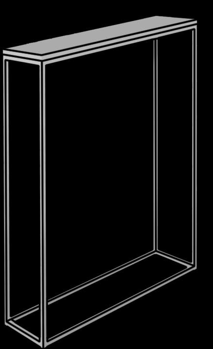 Image du produit ADRK Furniture Table console LUCAS (60 x 20 x 80 cm)