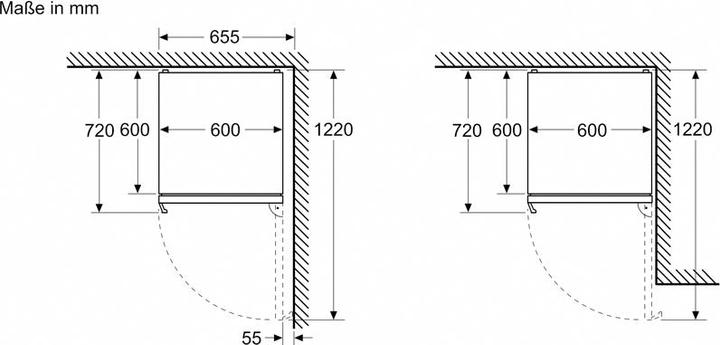 Actual product image Bosch Hausgeräte Series 4, Freestanding fridge-freezer combination with freezer section below, 203 x 60 cm (363 l)