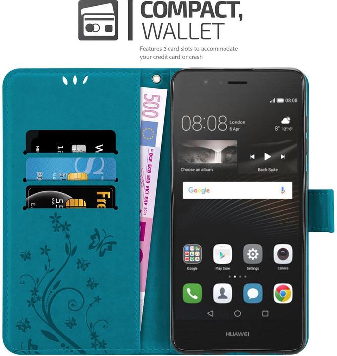 Image du produit Cadorabo Couverture du livre de fleurs (Huawei P9 Lite)