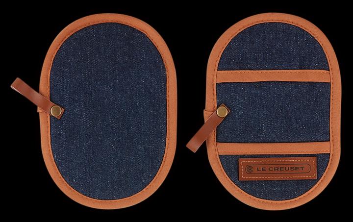Actual product image Le Creuset Pot handle protector set of 2 (Canvas, Terry, 100% cotton)