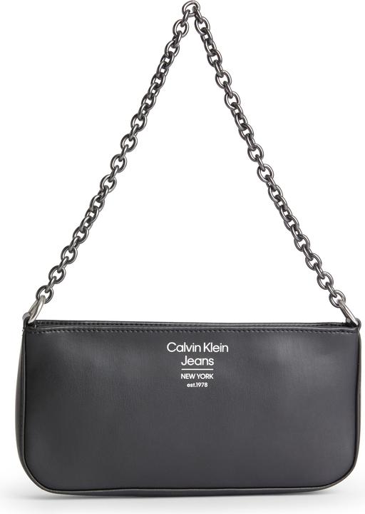 Actual product image Calvin Klein Ladies Shaped Shoulder Bag25 Spec Bags, Black, One Size