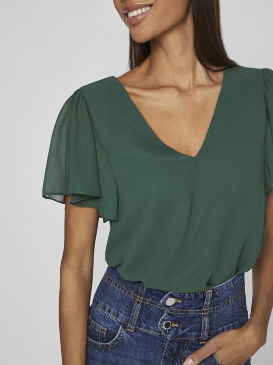 Actual product image Vila Short-sleeved top with V-neck (36)