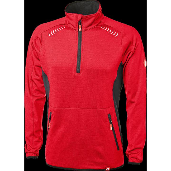 Actual product image Magni Tech fleece jumper red/black mottled size S Fortis Elements (S)